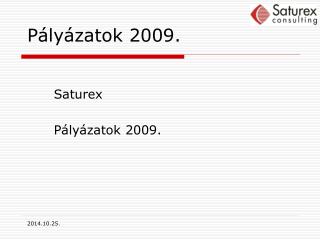 Pályázatok 2009.