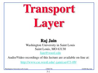 Transport Layer