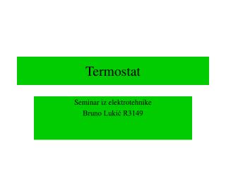 Termostat