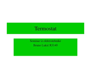 Termostat