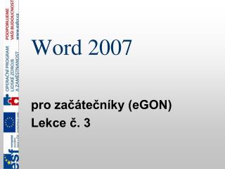 Word 2007