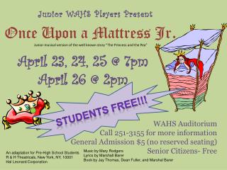 Once Upon a Mattress Jr .