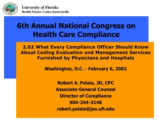 6th Annual National Congress on Health Care Compliance