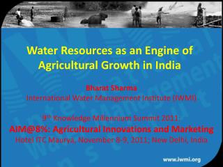 Water Resources as an Engine of Agricultural Growth in India