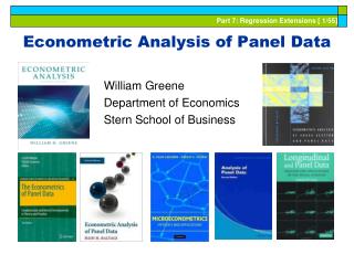 Econometric Analysis of Panel Data