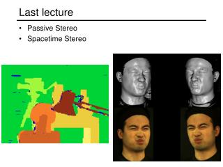 Last lecture