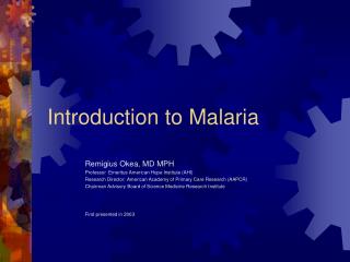 Introduction to Malaria