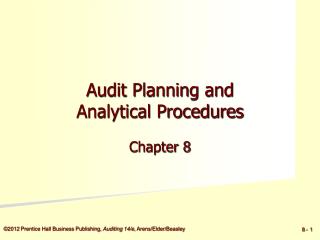 Audit Planning and Analytical Procedures