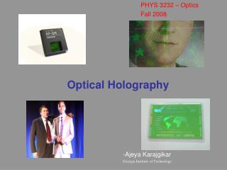 Optical Holography