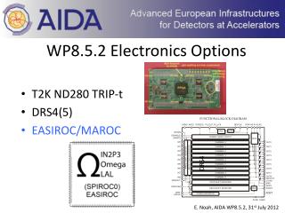 WP8.5.2 Electronics Options
