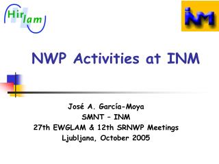 NWP Activities at INM