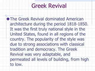 Greek Revival