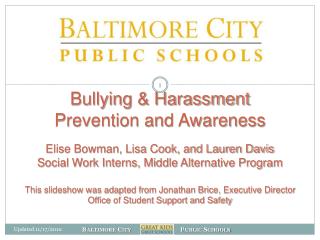 What is Bullying &amp; Harassment?