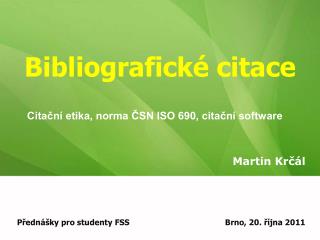 Bibliografické citace