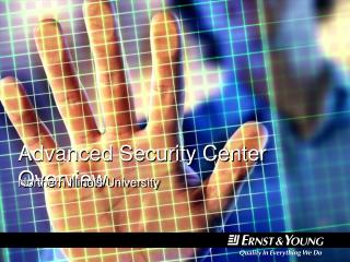 Advanced Security Center Overview