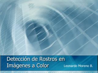 Detección de Rostros en Imágenes a Color