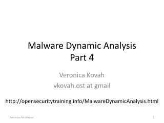 Malware Dynamic Analysis Part 4