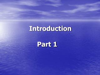 Introduction