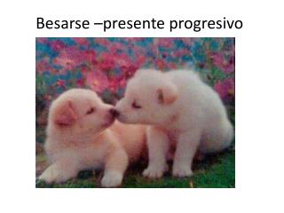Besarse – presente progresivo