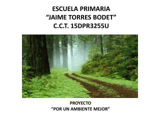 ESCUELA PRIMARIA “JAIME TORRES BODET” C.C.T. 15DPR3255U