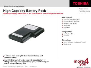 High Capacity Battery Pack