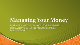 Managing Your Money