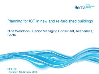 Planning for ICT in new and re-furbished buildings