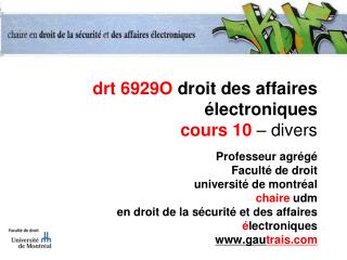 drt 6929O droit des affaires électroniques cours 10 – divers