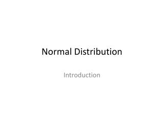 Normal Distribution