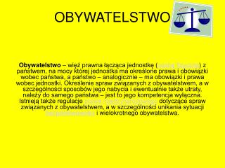 OBYWATELSTWO