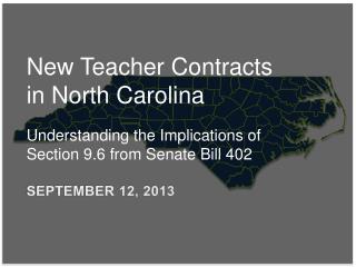 New Teacher Contracts in North Carolina