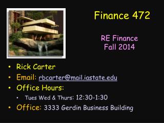 Finance 472
