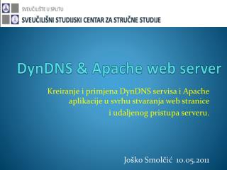 DynDNS &amp; Apache web server