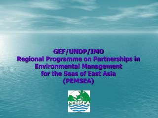 The East Asian Seas