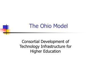 The Ohio Model