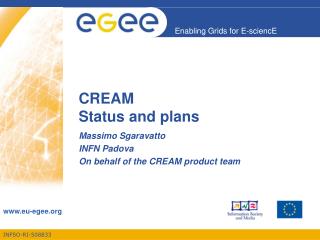 CREAM Status and plans