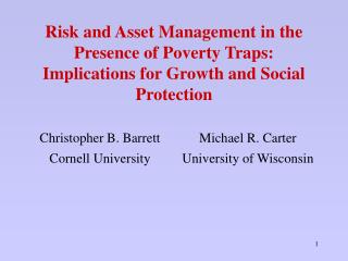 A Behavioral Approach to Poverty and Vulnerability