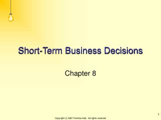 Short-Term Business Decisions