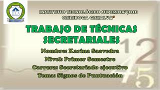 TRABAJO DE TÉCNICAS SECRETARIALES