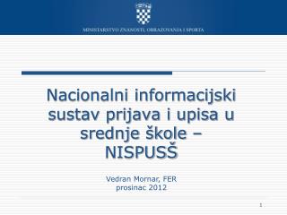 Nacionalni informacijski sustav prijava i upisa u srednje škole – NISPUSŠ