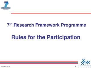 7 th Research Framework Programme