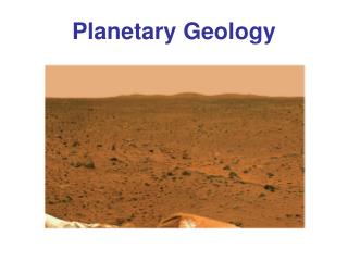 Planetary Geology