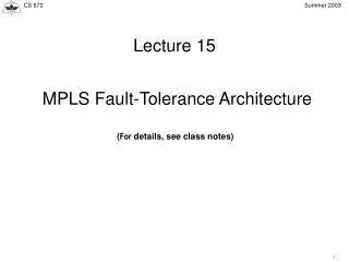 Lecture 15