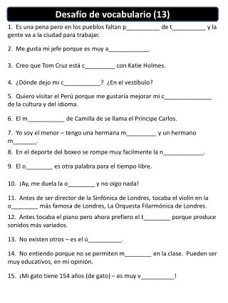 Desafío de vocabulario (13)