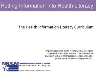 Putting Information Into Health Literacy