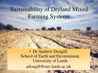Sustainability of Dryland Mixed Farming Systems