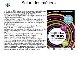 Salon des métiers