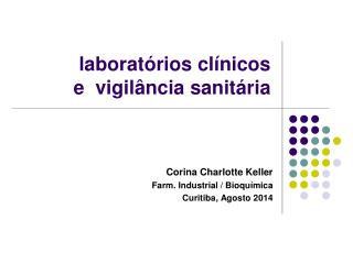 laboratórios clínicos e vigilância sanitária