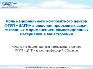 История создания, цель и миссия национального композитного центра