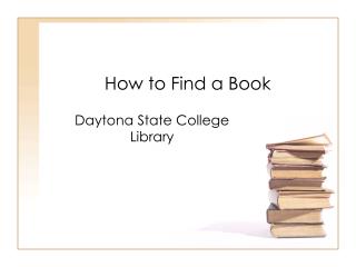 How to Find a Book